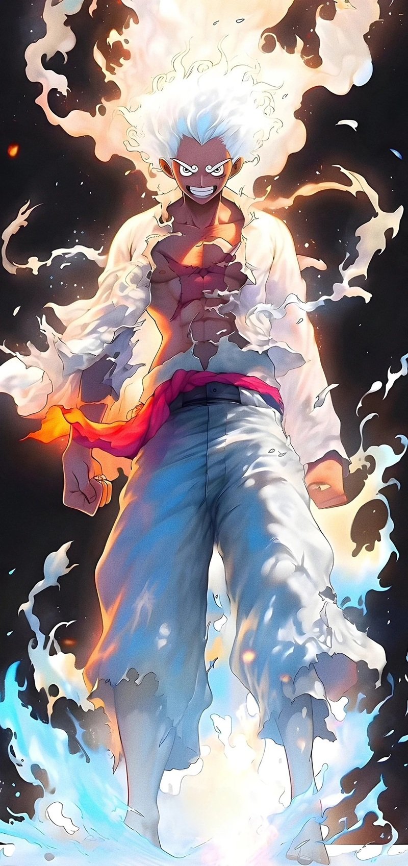 hình nền luffy gear 5 5