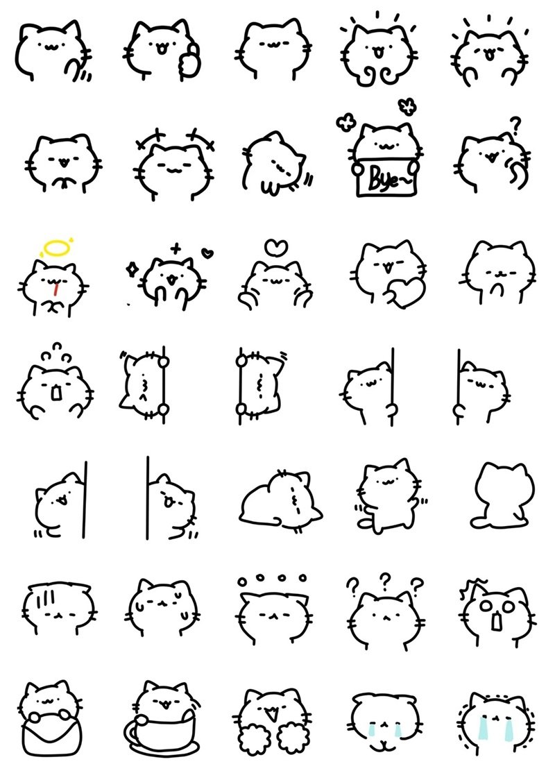 hình vẽ nhỏ cute đơn giản 34