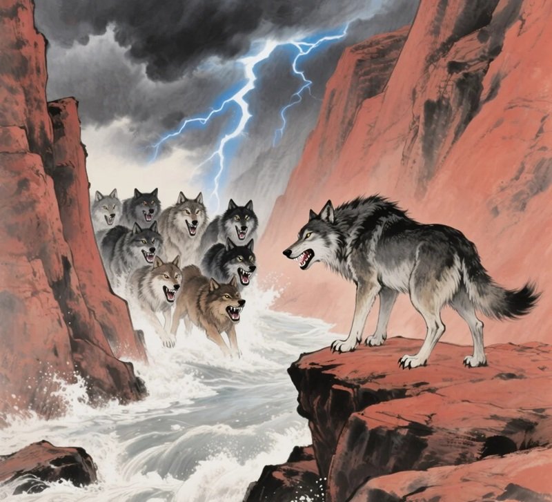 sói cô độc meme 21