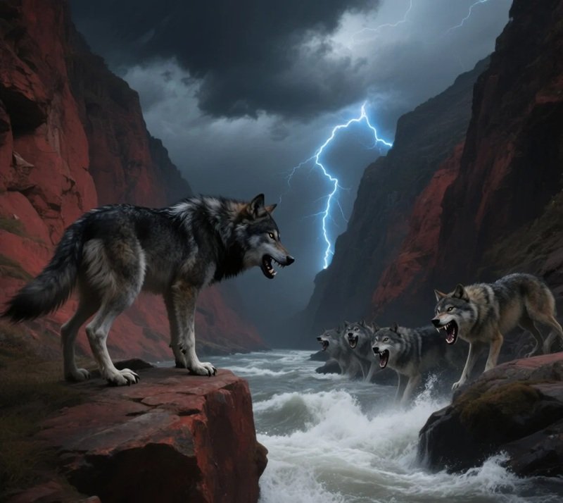 sói cô độc meme 23