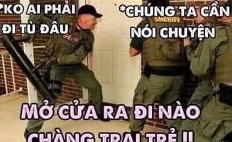 biểu cảm “bị bắt quả tang” fbi meme