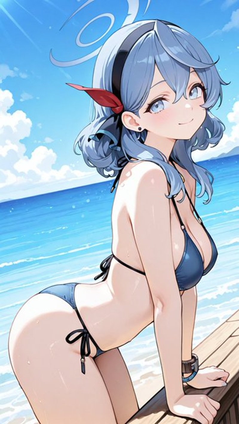 gái anime mặc bikini 18