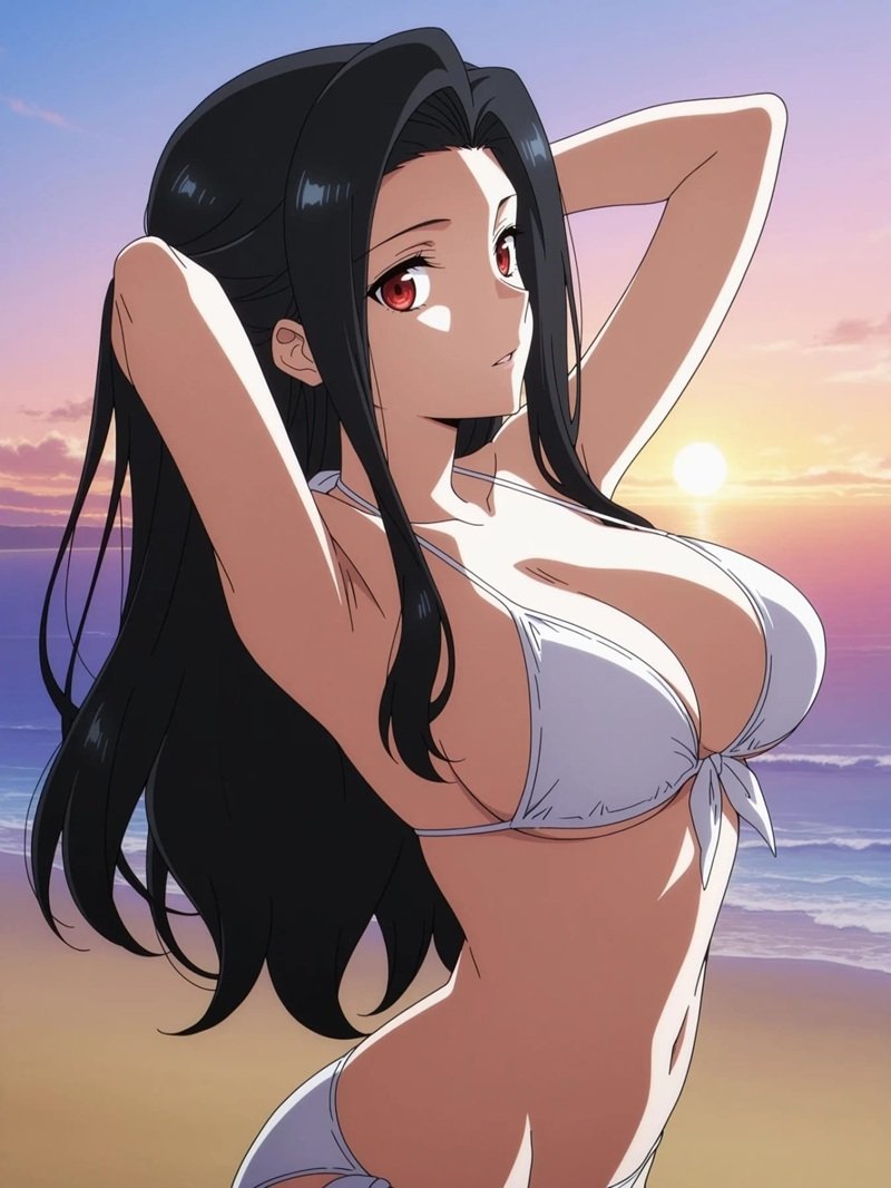 gái anime mặc bikini 34