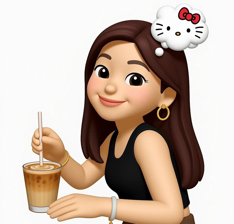meme 3d phong cách hiện đại