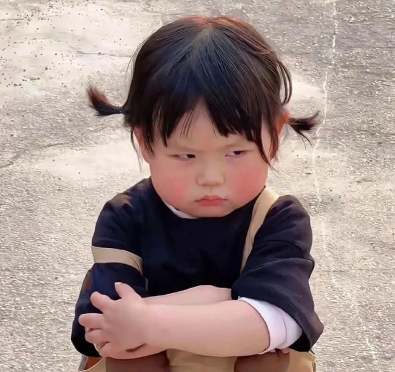 biểu cảm cực hài Meme Ảnh Em Bé Cute