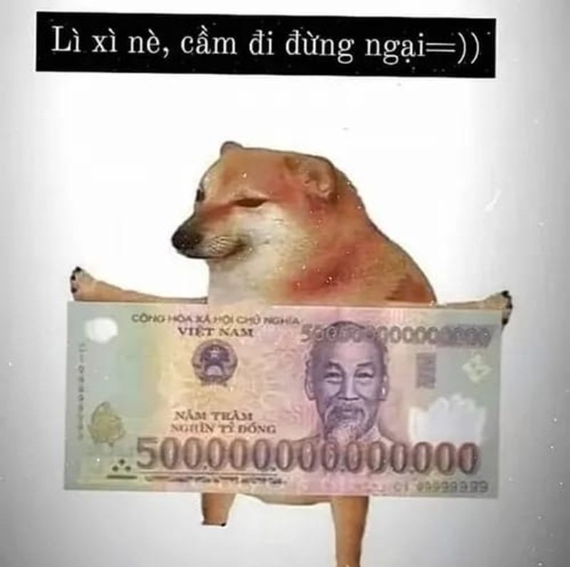 khoảnh khắc đời thường meme đưa tiền