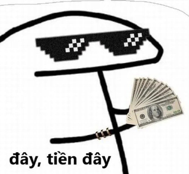 biểu cảm xin tiền cực lầy meme đưa tiền