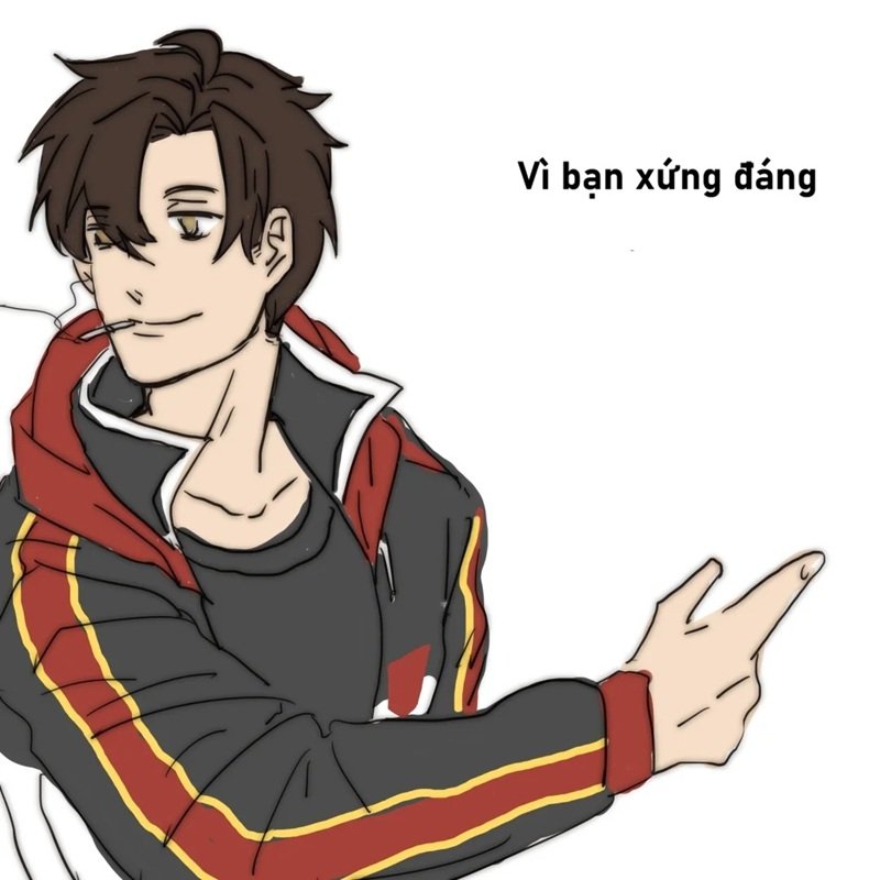 hình meme dễ thương vì bạn xứng đáng được yêu thương