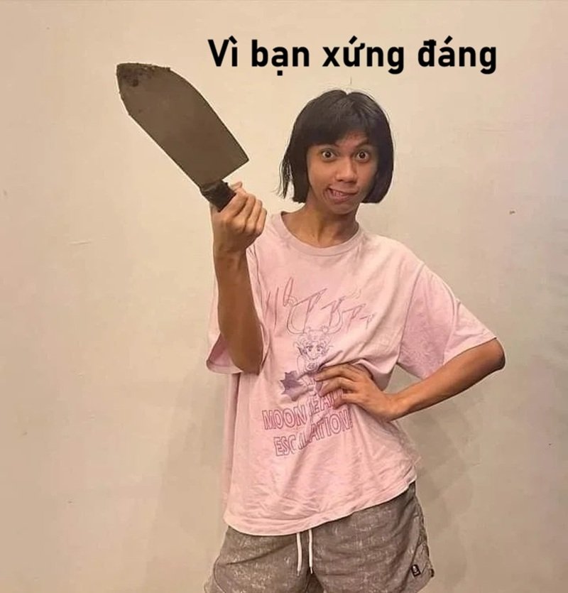 vì bạn xứng đáng meme dễ thương đậm chất viral