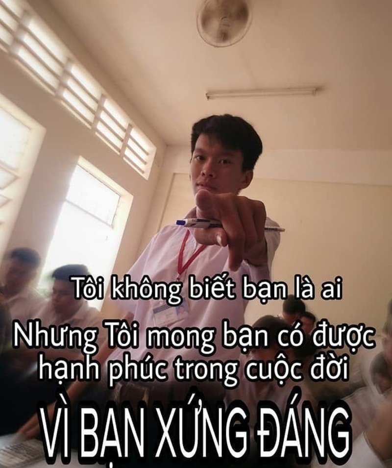 vì bạn xứng đáng meme ngọt ngào truyền cảm hứng