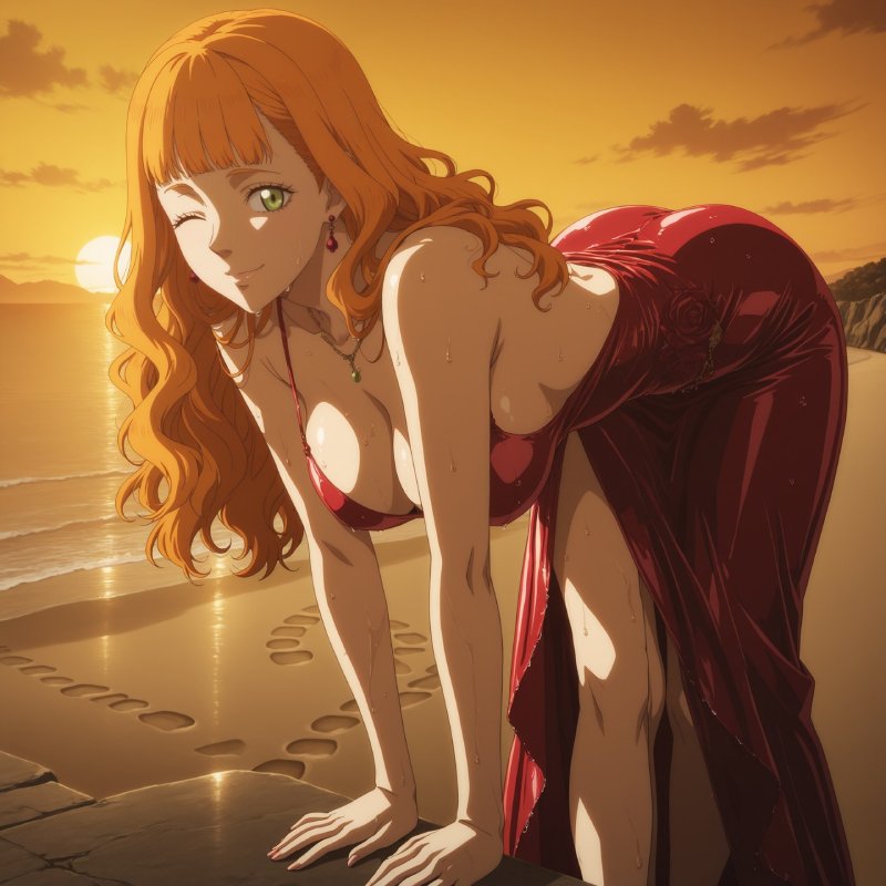 Waifu anime đẹp nhất tóc xanh dương huyền ảo