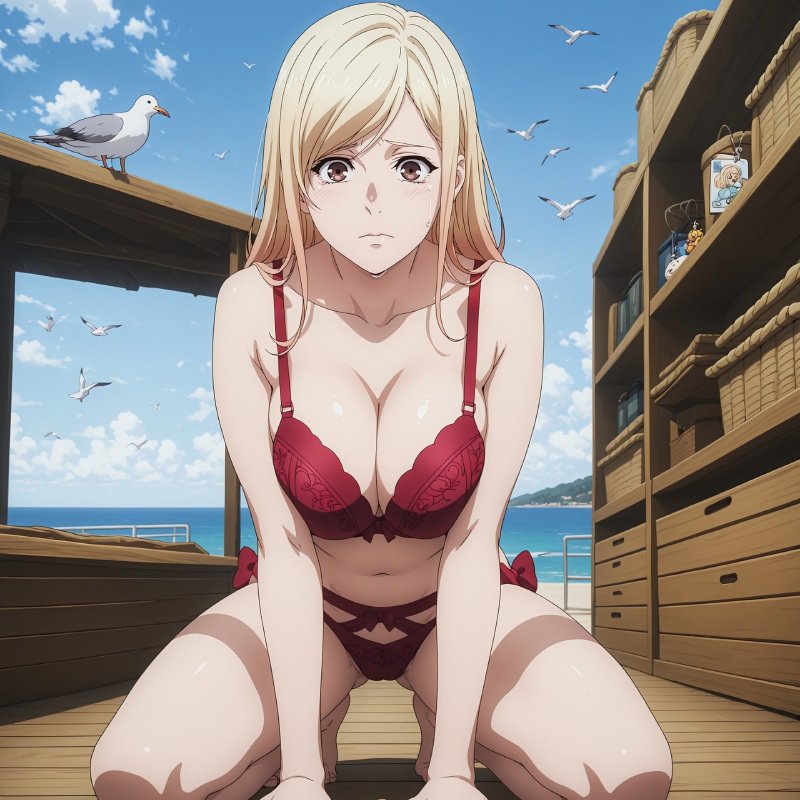 Hình ảnh anime nữ đẹp nhất đôi mắt đỏ quyến rũ