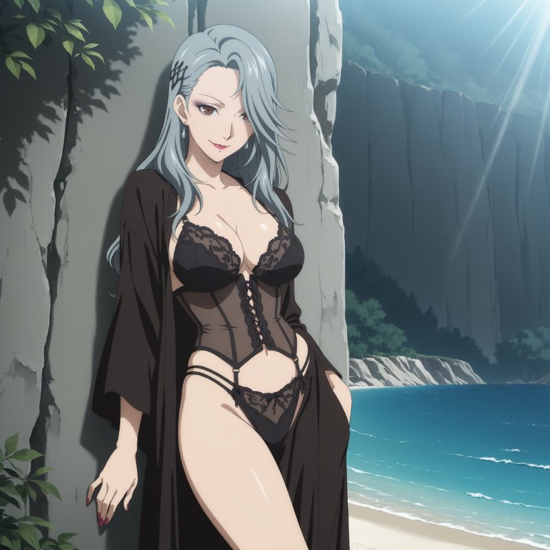 Hình ảnh anime nữ đẹp nhất đang bay giữa bầu trời