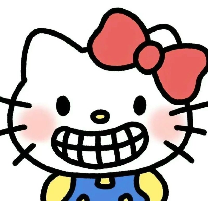 Meme hello kitty với biểu cảm vui nhộn dễ thương