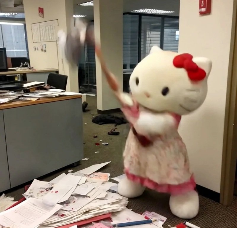 Hình meme hello kitty vui nhộn dành cho hội bạn