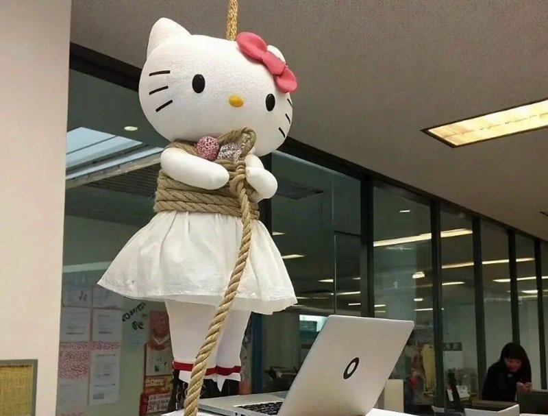 Hình ảnh meme hello kitty cute đầy màu sắc