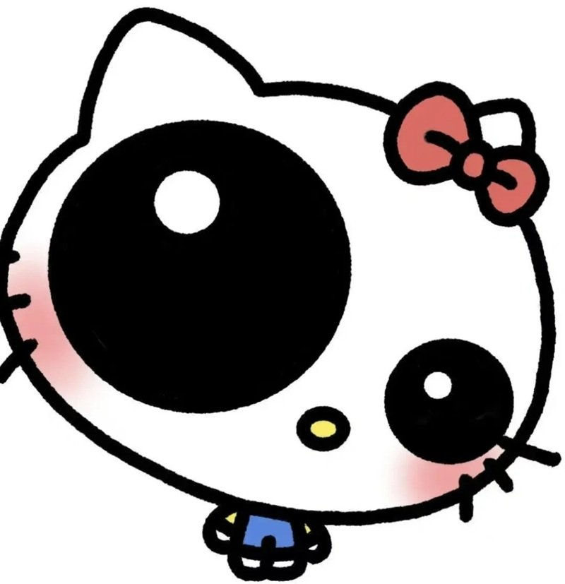 Ảnh meme hello kitty phong cách dễ thương hiện đại