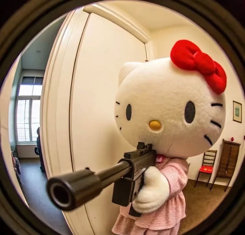 Ảnh meme hello kitty cute đang được chia sẻ nhiều