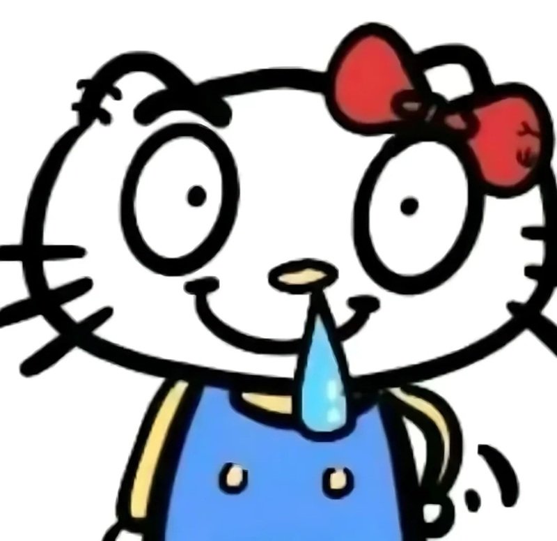 Meme hello kitty hoạt hình đáng yêu cực hot