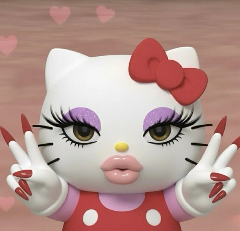 Hình mèo hello kitty cute đáng yêu hết nấc