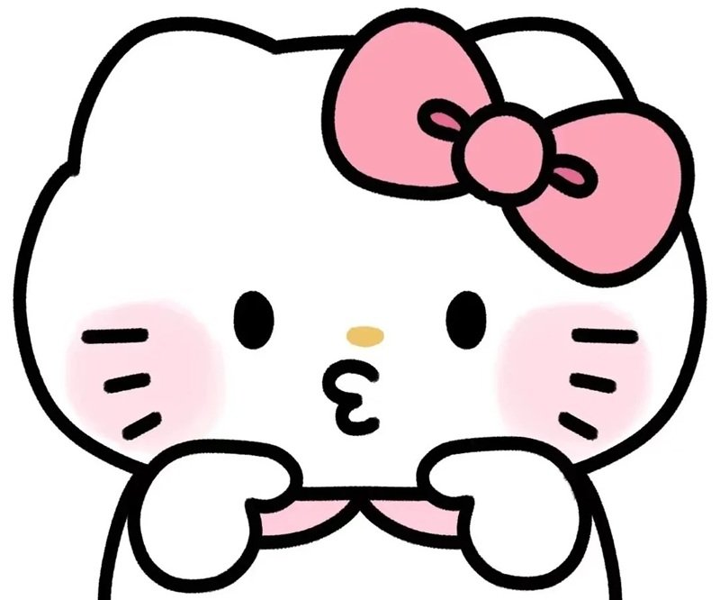Hình ảnh meme hello kitty phong cách cute đáng yêu