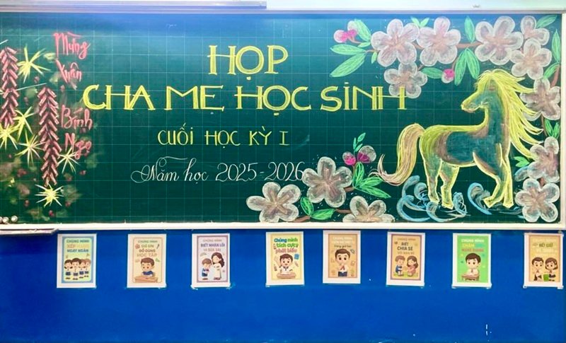 trang trí bảng họp phụ huynh 1