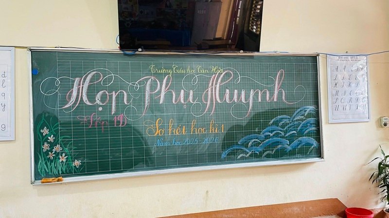 trang trí bảng họp phụ huynh 12