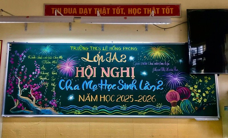 trang trí bảng họp phụ huynh 2
