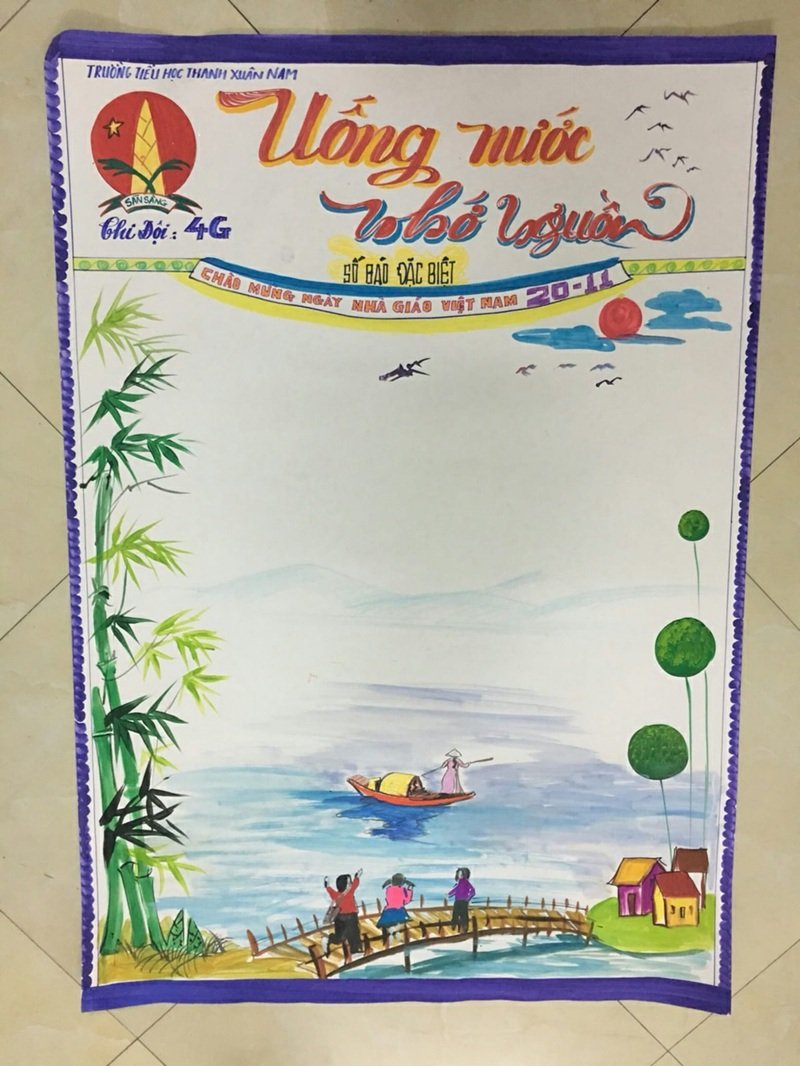 Mẫu ý tưởng trang trí đầu báo tường