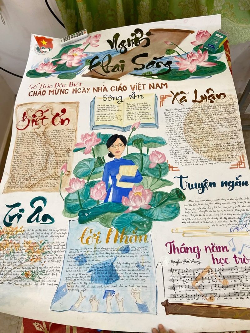 Ý tưởng trang trí đầu báo tường đơn giản