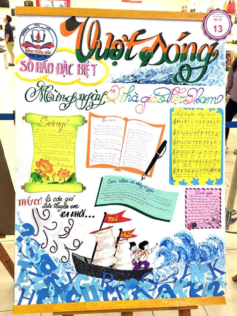 Cách trang trí đầu báo tường ấn tượng