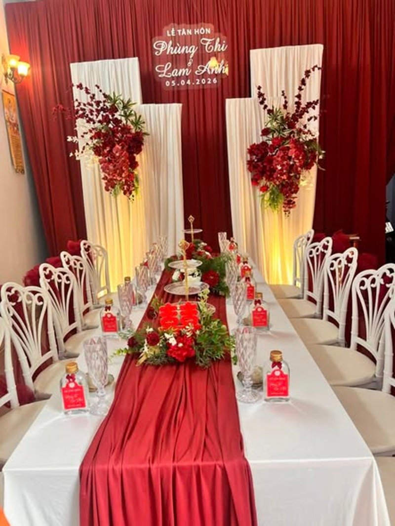 Trang trí gia tiên đẹp cho lễ cưới