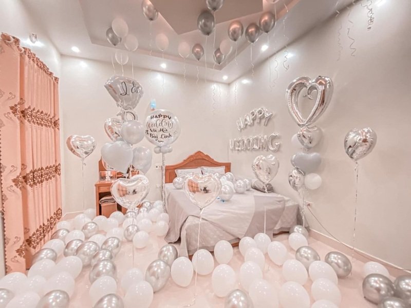 Trang trí phòng cưới đẹp phong cách Hàn