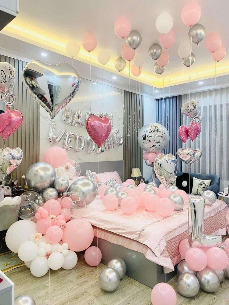 Decor phòng tân hôn đầy lãng mạn