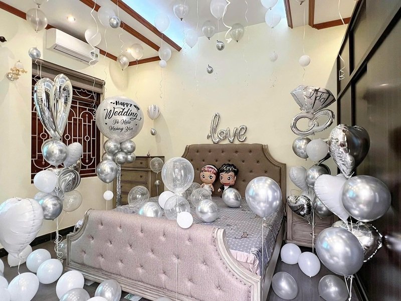 Trang trí phòng cưới phong cách tối giản