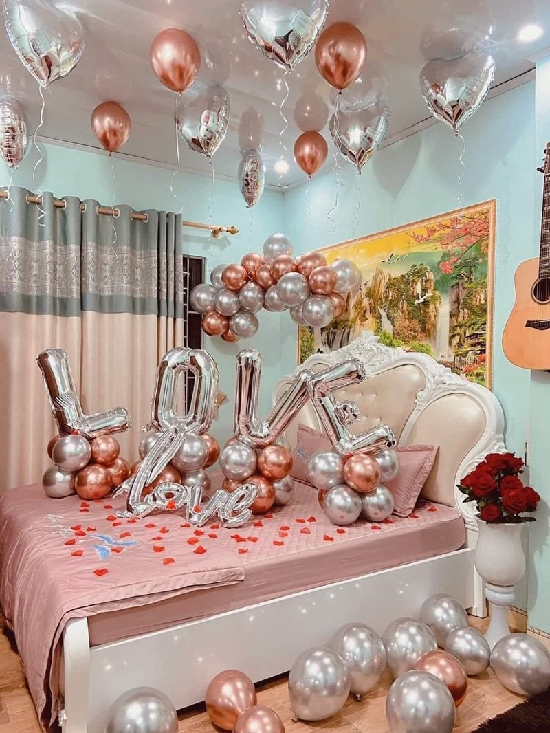 Sang trọng trang trí phòng cưới tinh tế