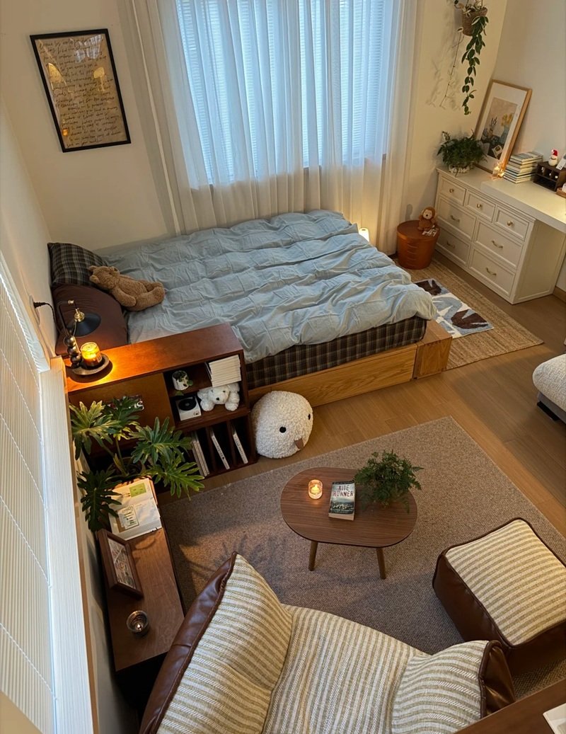 Dễ thương trang trí phòng ngủ nữ