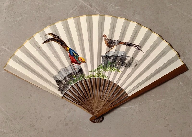 Quạt giấy xinh trang trí quạt giấy