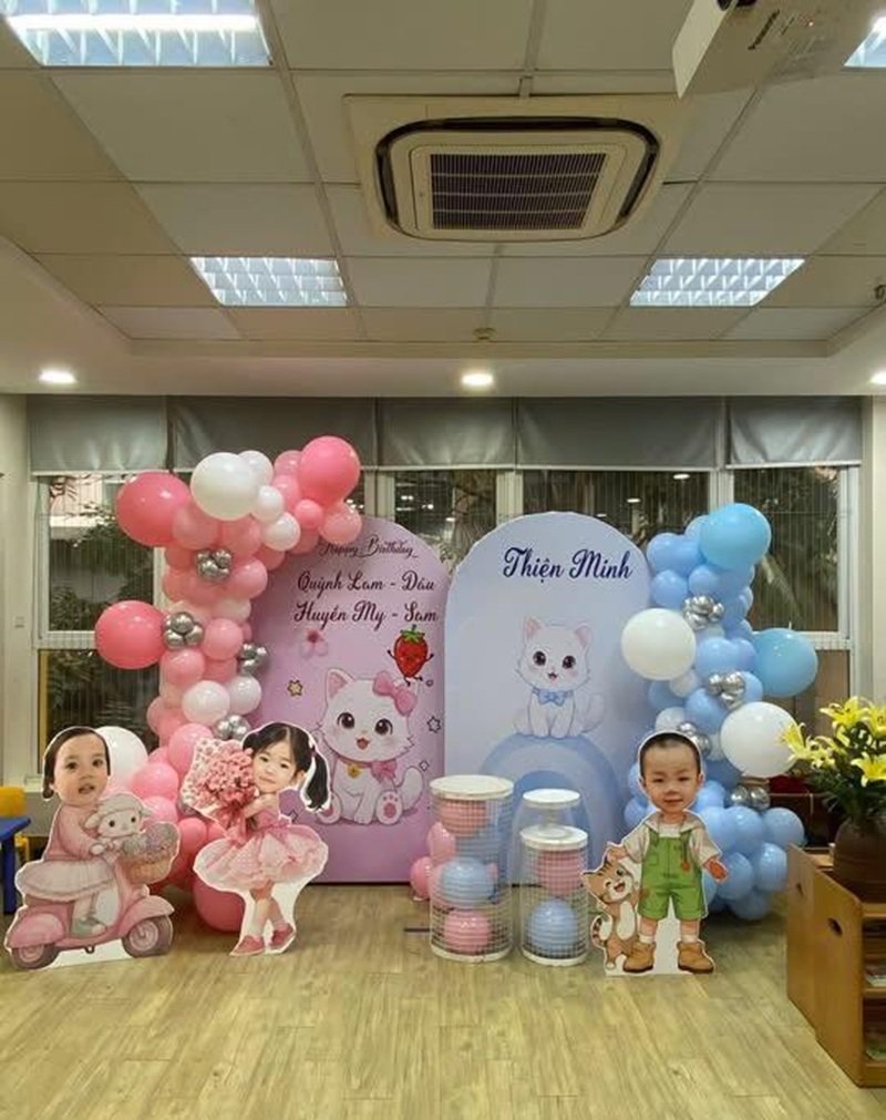 Trang trí sinh nhật ấm cúng dễ thương
