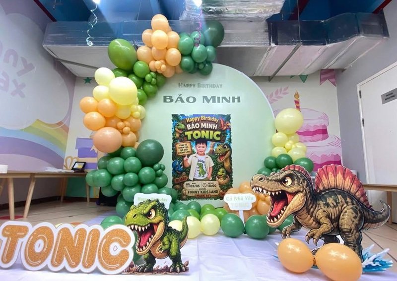 Trang trí sinh nhật hiện đại sáng tạo