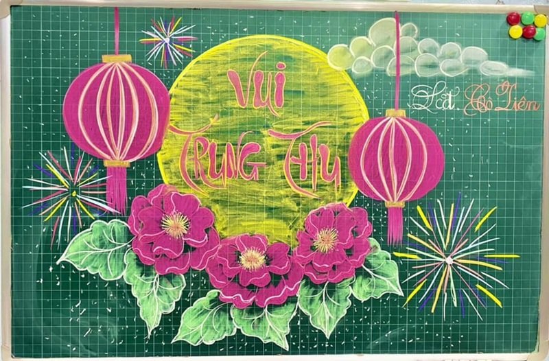 Đèn lồng trang trí trung thu ấm áp