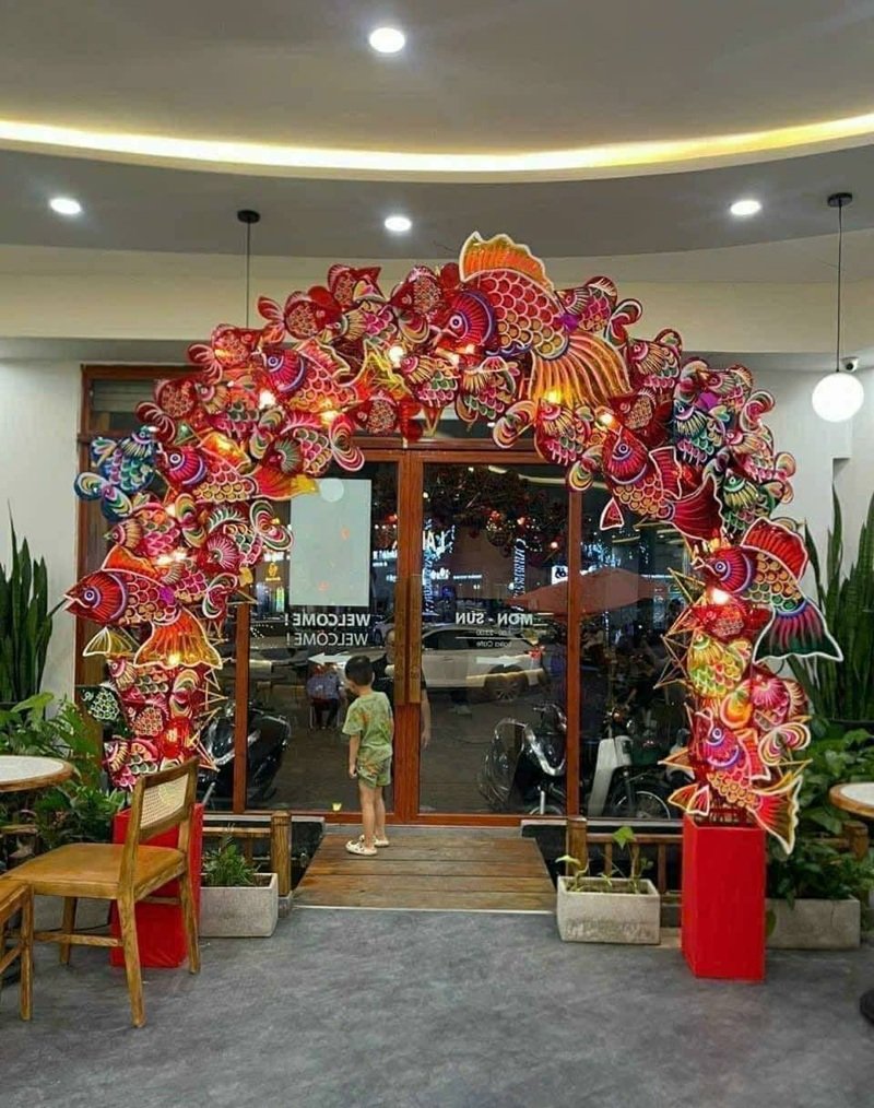 Trang trí trung thu màu sắc rực rỡ