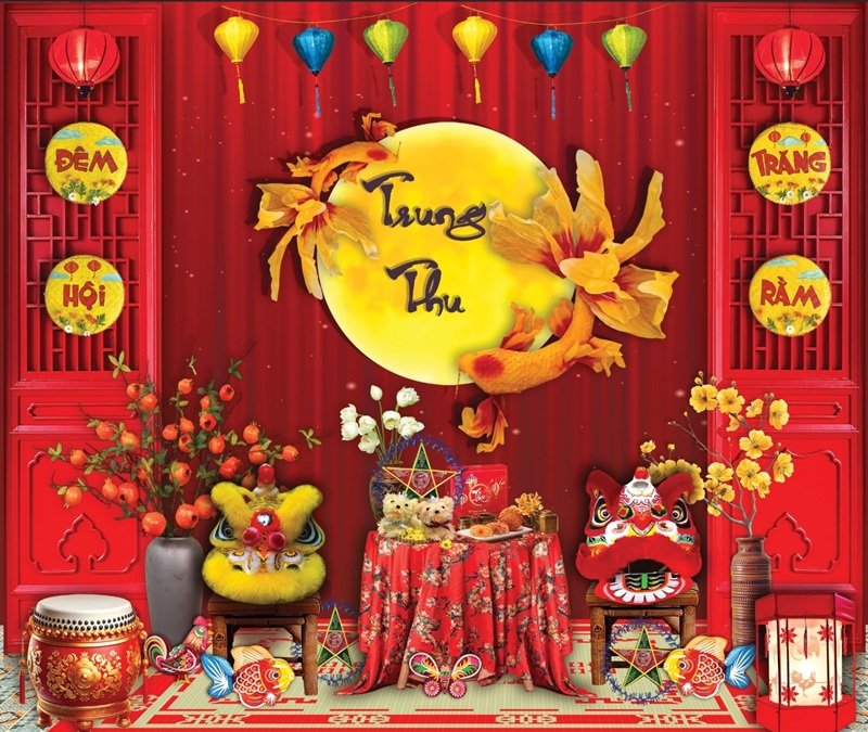 Lồng đèn trung thu trang trí trung thu