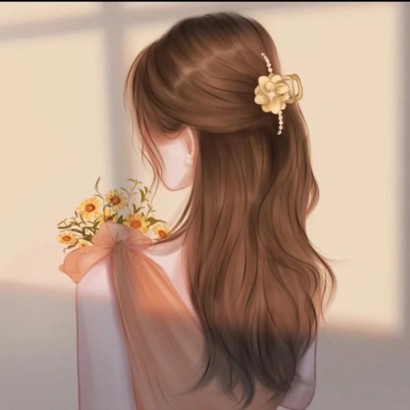 avatar tóc dài chụp sau lưng 11