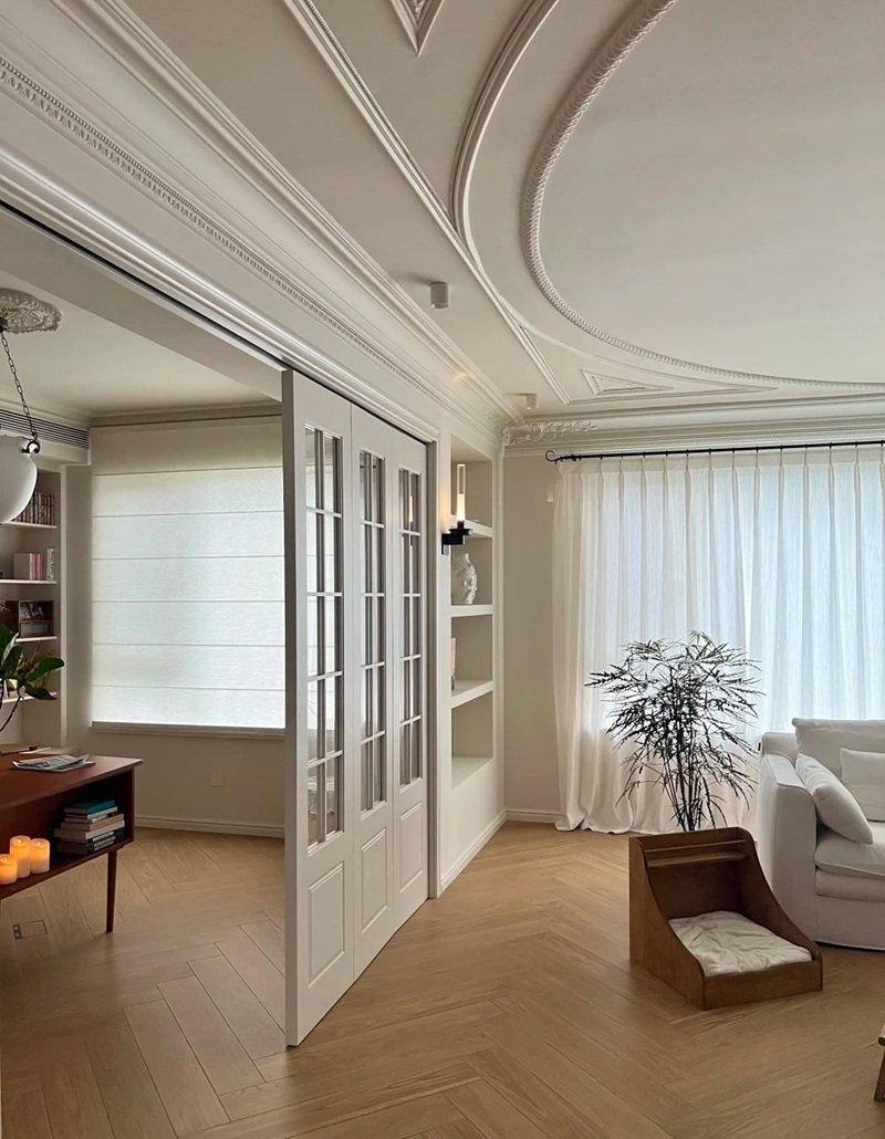 mẫu vách ngăn trang trí phòng khách tuyệt đẹp 28