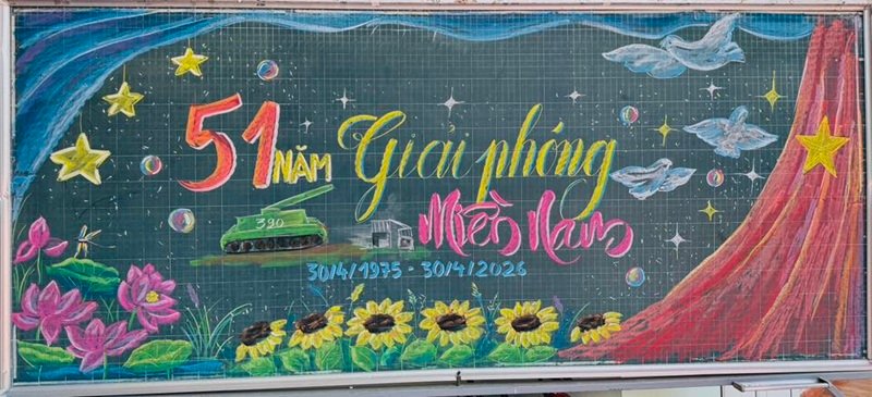 trang trí bảng đẹp đơn giản 1