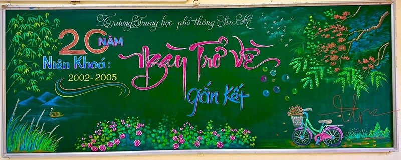 trang trí bảng đẹp đơn giản 14