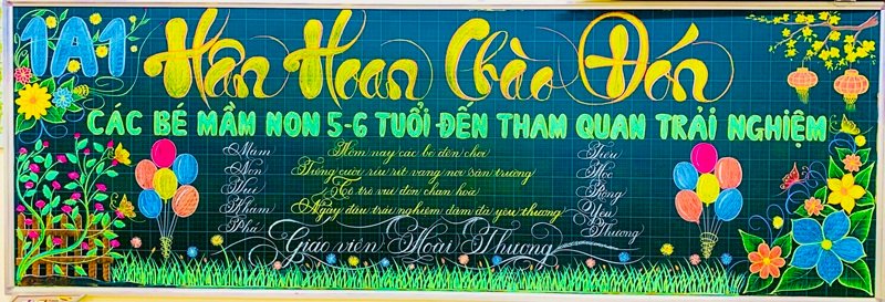 trang trí bảng đẹp đơn giản 15