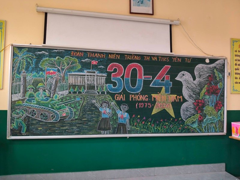 trang trí bảng đẹp đơn giản 16