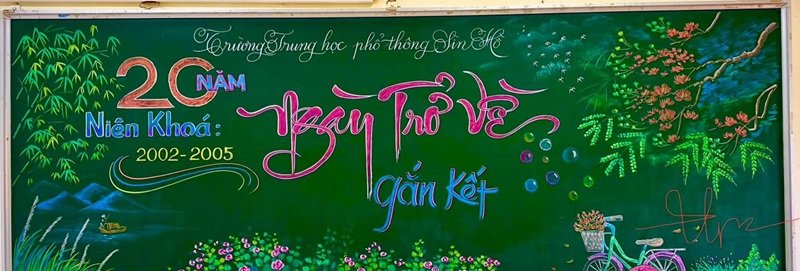 trang trí bảng đẹp đơn giản 2